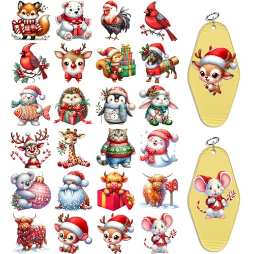 Dorsbaby 48 Blatt Weihnachtsmann-Papier (Tiere) von DORSBABY