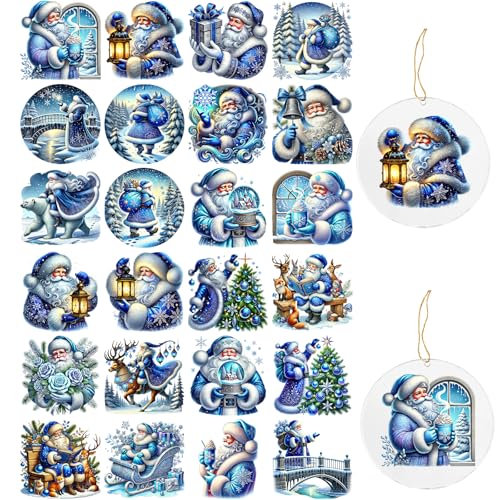 Dorsbaby 48 Blatt Weihnachtszitate Anhänger Transferpapier (Weihnachtsmann) von DORSBABY