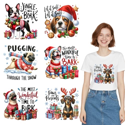 Dorsbaby 6 Blatt Weihnachten (Hund) von DORSBABY