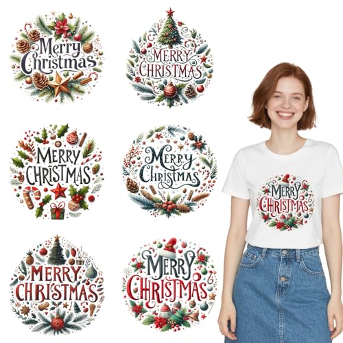 Dorsbaby 6 Bögen Bügelbilder (Merry Christmas) von DORSBABY