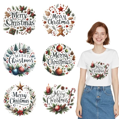 Dorsbaby 6 Bögen Bügelbilder (Retro Weihnachten) von DORSBABY