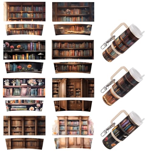 Dorsbaby 8 Bücher UV DTF Cup Wrap Transferpapier für Tassentyp Schlüsselanhänger, DIY Handwerk, Schlüsselanhänger für DIY Kreativität, UV DTF Cup Wrap (Buch) von DORSBABY