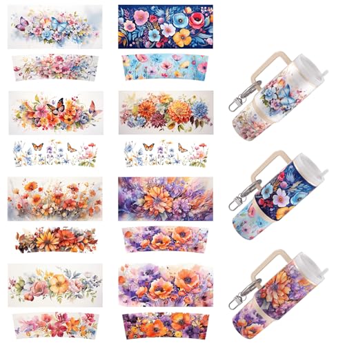 Dorsbaby 8 Stück Blumen und Schmetterlinge UV DTF Cup Wrap Transferpapier für DIY Schlüsselanhänger UV DTF Transferpapier für Schlüsselanhänger Persönliches Zubehör Hohe Viskosität UV DTF Cup Wrap Dorsbaby 8 Stück Blumen und Schmetterlinge UV DTF Cup Wrap Transferpapier für DIY Schlüsselanhänger UV DTF Transferpapier für Schlüsselanhänger Persönliches Zubehör Hohe Viskosität UV DTF Cup Wrap von DORSBABY
