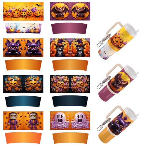 Dorsbaby 8 Stück Halloween UV DTF Cup Wrap Transferpapier für DIY Cup Typ Schlüsselanhänger UV DTF Transferpapier für Schlüsselanhänger Persönliches Zubehör Hochviskos UV DTF Cup Wrap (Halloween) Dorsbaby 8 Stück Halloween UV DTF Cup Wrap Transferpapier für DIY Cup Typ Schlüsselanhänger UV DTF Transferpapier für Schlüsselanhänger Persönliches Zubehör Hochviskos UV DTF Cup Wrap (Halloween) von DORSBABY