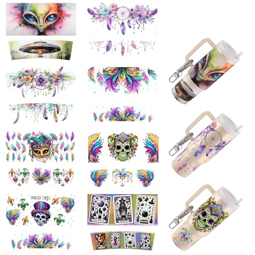 Dorsbaby 8 Stück Halloween UV DTF Cup Wrap Transferpapier für DIY Cup Typ Schlüsselanhänger UV DTF Transferpapier für Schlüsselanhänger Persönliches Zubehör Hochviskos UV DTF Cup Wrap Dorsbaby 8 Stück Halloween UV DTF Cup Wrap Transferpapier für DIY Cup Typ Schlüsselanhänger UV DTF Transferpapier für Schlüsselanhänger Persönliches Zubehör Hochviskos UV DTF Cup Wrap von DORSBABY