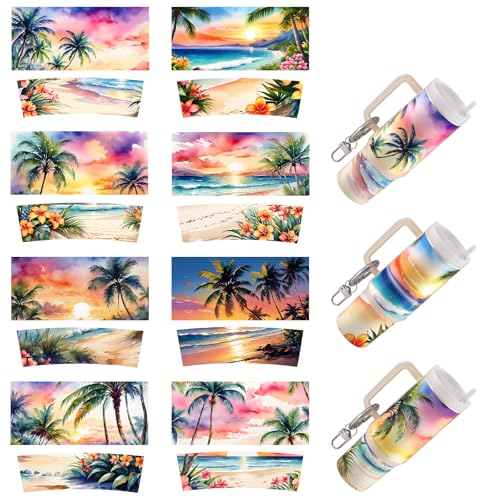Dorsbaby 8 Stück Scenery UV DTF Cup Wrap Transferpapier für DIY Cup Type Schlüsselanhänger UV DTF Transferpapier für Schlüsselanhänger Persönliches Zubehör Hochviskos UV DTF Cup Wrap (Sommer Strand) Dorsbaby 8 Stück Scenery UV DTF Cup Wrap Transferpapier für DIY Cup Type Schlüsselanhänger UV DTF Transferpapier für Schlüsselanhänger Persönliches Zubehör Hochviskos UV DTF Cup Wrap (Sommer Strand) von DORSBABY