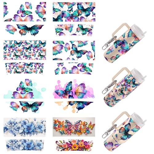 Dorsbaby 8 x UV-DTF-Becher-Wrap-Transferpapier für DIY-Becher-Typ, Schlüsselanhänger, UV-DTF-Transferpapier für Schlüsselanhänger, persönliches Zubehör, hohe Viskosität, UV-DTF-Becherwickel Dorsbaby 8 x UV-DTF-Becher-Wrap-Transferpapier für DIY-Becher-Typ, Schlüsselanhänger, UV-DTF-Transferpapier für Schlüsselanhänger, persönliches Zubehör, hohe Viskosität, UV-DTF-Becherwickel von DORSBABY