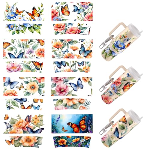 Dorsbaby 8 x UV-DTF-Becher-Wrap-Transferpapier für selbstgemachte Tassen, Schlüsselanhänger, UV-DTF-Transferpapier für Schlüsselanhänger, persönliches Zubehör, hohe Viskosität, UV-DTF-Becherwickel Dorsbaby 8 x UV-DTF-Becher-Wrap-Transferpapier für selbstgemachte Tassen, Schlüsselanhänger, UV-DTF-Transferpapier für Schlüsselanhänger, persönliches Zubehör, hohe Viskosität, UV-DTF-Becherwickel von DORSBABY