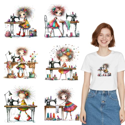 Dorsbaby DlY lron onDecals für T-Shirts, Kapuzenpullover, Kissen, Tragetasche, 6 Bögen von DORSBABY