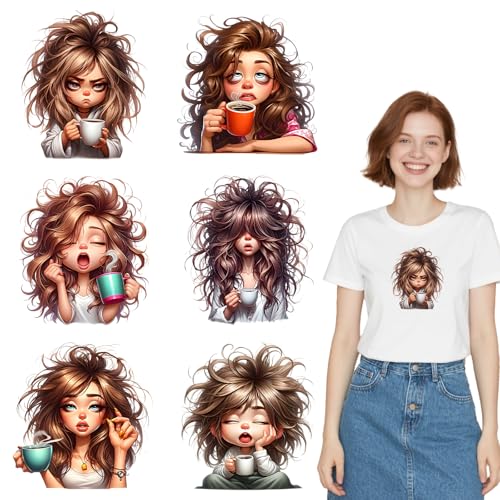 Dorsbaby DlY lron onDecals für T-Shirts, Kapuzenpullover, Kissen, Tragetasche, 6 Bögen von DORSBABY