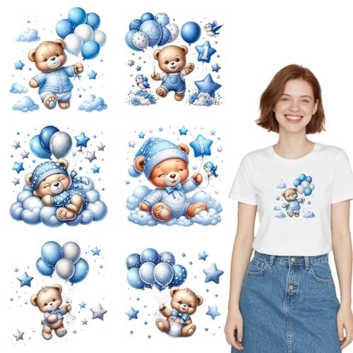 Dorsbaby DlY lron onDecals für T-Shirts, Kapuzenpullover, Kissen, Tragetasche, 6 Bögen von DORSBABY