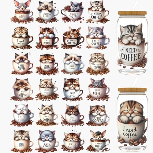 Dorsbaby UV-DTF-Becher-Wraps, UV-DTF-Transferpapier für 473 ml, Gläser, Tische, Stühle, Computer, hochviskose UV-DTF-Verpackung, 24 Stück Dorsbaby UV-DTF-Becher-Wraps, UV-DTF-Transferpapier für 473 ml, Gläser, Tische, Stühle, Computer, hochviskose UV-DTF-Verpackung, 24 Stück von DORSBABY