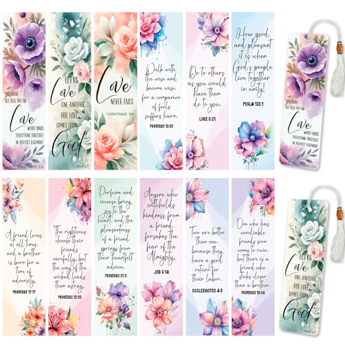 Dorsbaby UV-DTF-Becherfolie für Acryl-Lesezeichen, einfache Anwendung, UV-DTF-Transferpapier zum Personalisieren von Büchern, Tagebüchern und mehr, Lesezeichen zum Lesen (christliche Zitate), 24 Stück von DORSBABY