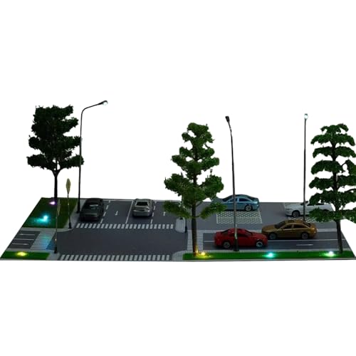 1:87 Sandtisch Szene Gebäude Modell HO Maßstab LED Beleuchtung Parkplätze Landschaft Kits Stadt Straße Szene Modellbausätze Geschenke Spielzeug 1:87 Sandtisch Szene Gebäude Modell HO Maßstab LED Beleuchtung Parkplätze Landschaft Kits Stadt Straße Szene Modellbausätze Geschenke Spielzeug von DOSERTY