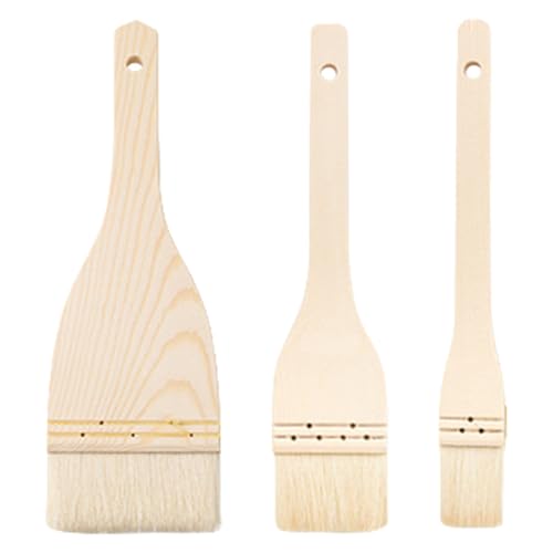 3-teiliges Allzweck-Küchenpinsel-Set mit weicher Wolle und Holzgriff, Mehrzweck-Küchenbürste zum Backen, Grillen, Kochen 3-teiliges Allzweck-Küchenpinsel-Set mit weicher Wolle und Holzgriff, Mehrzweck-Küchenbürste zum Backen, Grillen, Kochen von DOSERTY