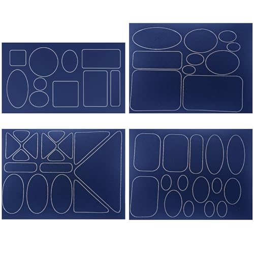 4 Stück Daunenjacken-Reparaturflicken aus wasserdichtem selbstklebendem Stoff für Outdoor-Winterkleidung, Schlafsäcke, selbstklebende Reparatur, Daunenmantel, Befestigung für Kleidung, Jeans 4 Stück Daunenjacken-Reparaturflicken aus wasserdichtem selbstklebendem Stoff für Outdoor-Winterkleidung, Schlafsäcke, selbstklebende Reparatur, Daunenmantel, Befestigung für Kleidung, Jeans von DOSERTY