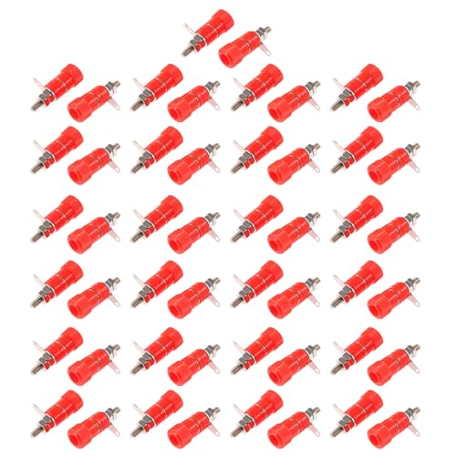 50 Stück 4 mm Bananenbuchsen-Bindungsklemmen, elektrische Steckverbinder, Klemmen, Bindungspfosten, Mutter, Stecker, Steckdosenverbinder, elektrisch 50 Stück 4 mm Bananenbuchsen-Bindungsklemmen, elektrische Steckverbinder, Klemmen, Bindungspfosten, Mutter, Stecker, Steckdosenverbinder, elektrisch von DOSERTY
