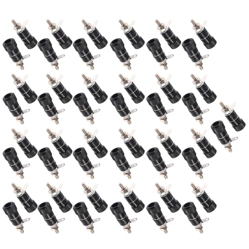50 Stück 4 mm Bananenbuchsen-Bindungsklemmen, elektrische Steckverbinder, Klemmen, Bindungspfosten, Mutter, Stecker, Steckdosenverbinder, elektrisch 50 Stück 4 mm Bananenbuchsen-Bindungsklemmen, elektrische Steckverbinder, Klemmen, Bindungspfosten, Mutter, Stecker, Steckdosenverbinder, elektrisch von DOSERTY
