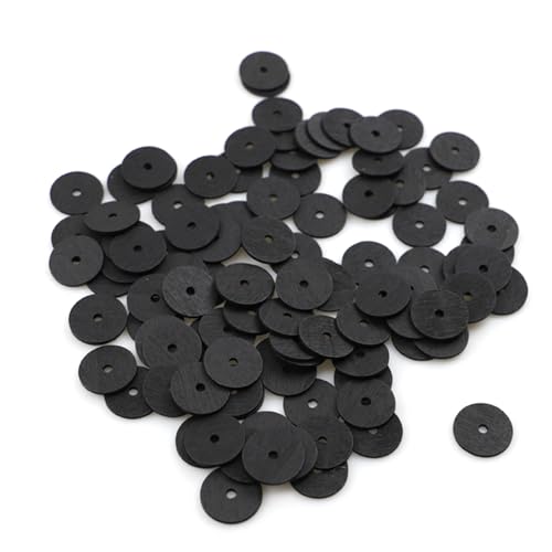 50 Stück Zubehörperlen für Schmuckherstellung für Weihnachten, hängende Party, runde Perlen, Ornament, Geschenk, Winter-Holzperlen 50 Stück Zubehörperlen für Schmuckherstellung für Weihnachten, hängende Party, runde Perlen, Ornament, Geschenk, Winter-Holzperlen von DOSERTY