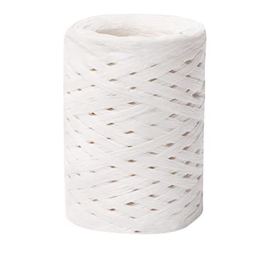 Bastgarn zum Häkeln von Mützen, 150 m, Bastgarn zum Häkeln, Weihnachtsband, Geschenkpapier, Weihnachtsband von DOSERTY