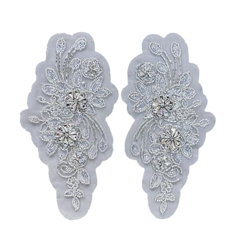 Blingbling Blumenflecken Nähen Sie Die Reparatur Von Bannner Für Kleidungsapparat Flecken Blingbling Strasssteine ​​nähen Auf Handwerk von DOSERTY