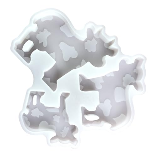DOSERTY 3D-Kühe-Formen, Ornament-Formen, handgefertigte Tier-Silikonformen, Seifenformen, Gießformen für Heimdekorationen von DOSERTY