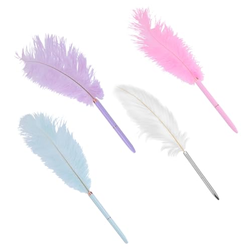 DOSERTY 4 Stück Federstifte Kugelschreiber Öl Hochzeit Unterschrift Schreibwaren glattes Schreiben für Büro Schule DOSERTY 4 Stück Federstifte Kugelschreiber Öl Hochzeit Unterschrift Schreibwaren glattes Schreiben für Büro Schule von DOSERTY