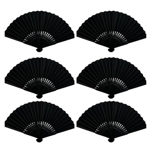 DOSERTY 6 Teilige Mehrfarbige Handheld Kühlfans Set Künstlerische Handwerksmalerei Weddings Partyzubehör Faltbare Handfans DOSERTY 6 Teilige Mehrfarbige Handheld Kühlfans Set Künstlerische Handwerksmalerei Weddings Partyzubehör Faltbare Handfans von DOSERTY