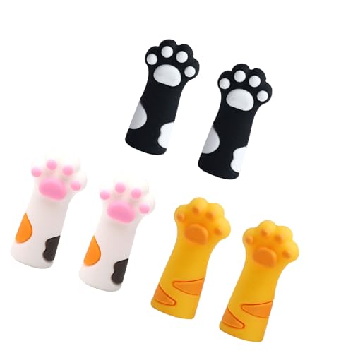 DOSERTY 6 x Katzenklauen-Bleistiftkappen, Silikon, kaufeste Silikonkappen, Holzstifte, Verlängerungshalter, Stiftschutz DOSERTY 6 x Katzenklauen-Bleistiftkappen, Silikon, kaufeste Silikonkappen, Holzstifte, Verlängerungshalter, Stiftschutz von DOSERTY