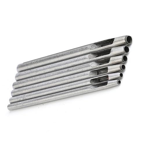 DOSERTY 6pcs Hohle Lederloch Punches Für Leder Uhren Bänder Gürtel Canvas Leder Rundloch Puncher Leder Werkzeug DOSERTY 6pcs Hohle Lederloch Punches Für Leder Uhren Bänder Gürtel Canvas Leder Rundloch Puncher Leder Werkzeug von DOSERTY