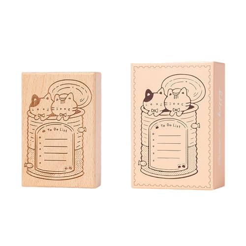 DOSERTY Holz-Stempel mit Tiermotiven, Kätzchen, für Scrapbooking, Tagebuch, Planer, Notizbuch DOSERTY Holz-Stempel mit Tiermotiven, Kätzchen, für Scrapbooking, Tagebuch, Planer, Notizbuch von DOSERTY