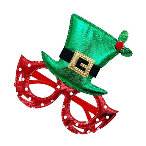 DOSERTY Neujahrsbrille Weihnachten Mistelzweig Brille Foto Requisiten für Teenager Erwachsene Neujahr Party Feier Supplies Winter Foto Requisiten von DOSERTY