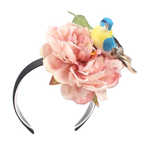 DOSERTY Party-Kopfbedeckung, florales Stirnband mit Party-Kopfschmuck für Kinder, mit Papageienzubehör, lustiges Stirnband von DOSERTY