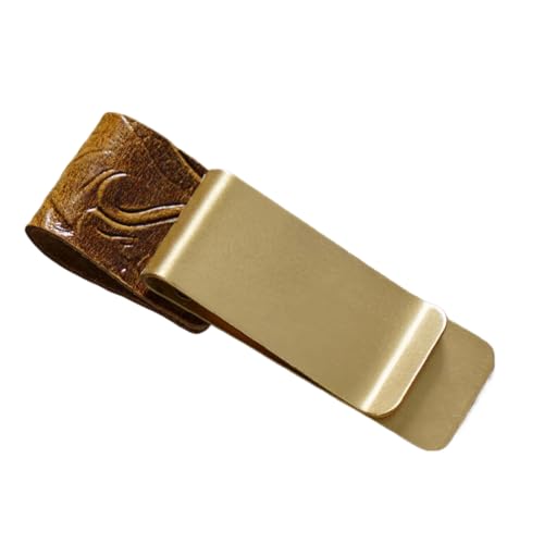 DOSERTY Stifthalter mit Clip, Leder, Stifthalter, Tagebuch, Bleistift, einzelner Schlitz für Tagebuch, Notizbuch, Klemmbrett, professioneller Clip von DOSERTY