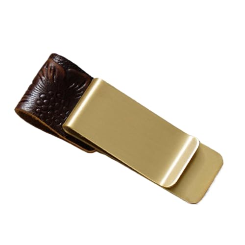 DOSERTY Stifthalter mit Clip, Leder, Stifthalter, Tagebuch, Bleistift, einzelner Schlitz für Tagebuch, Notizbuch, Klemmbrett, professioneller Clip von DOSERTY