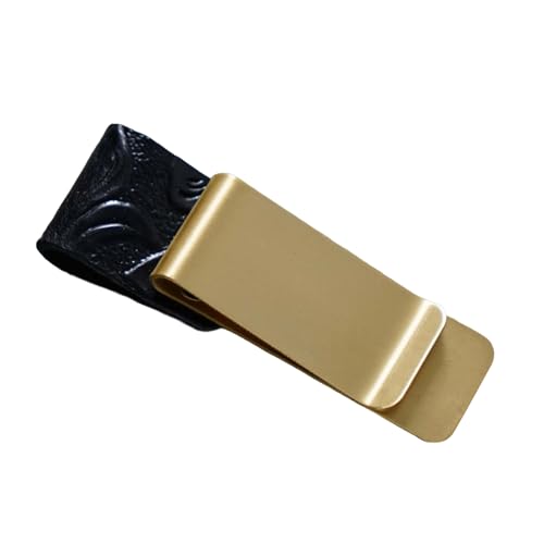DOSERTY Stifthalter mit Clip, Leder, Stifthalter, Tagebuch, Bleistift, einzelner Schlitz für Tagebuch, Notizbuch, Klemmbrett, professioneller Clip von DOSERTY