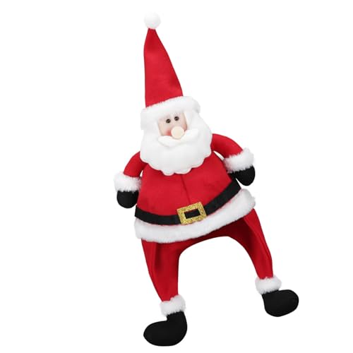 DOSERTY Weiche und bequeme Weihnachtsmütze, elegante Polyester-Kappen, Weihnachtsmann-Form, für Erwachsene und Kinder, Ornament, Party-Dekoration, Zubehör, Festival-Kopfbedeckung DOSERTY Weiche und bequeme Weihnachtsmütze, elegante Polyester-Kappen, Weihnachtsmann-Form, für Erwachsene und Kinder, Ornament, Party-Dekoration, Zubehör, Festival-Kopfbedeckung von DOSERTY