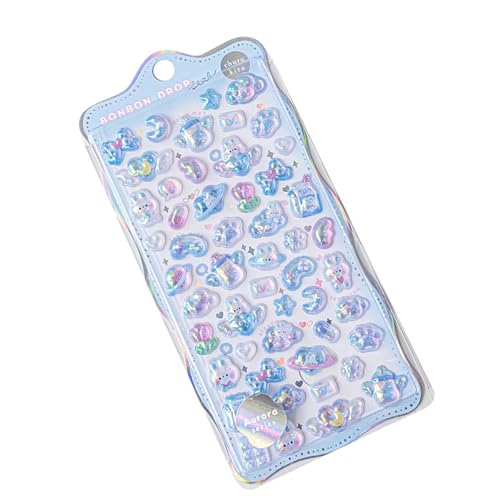 Dekorationen Ästhetischer Aufkleber Relief Sticker Scrapbooking Creative Candy Drop Hand Make Tagebilies Stationery Aufkleber Diary Staplerie Aufkleber von DOSERTY