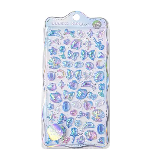 Dekorationen Ästhetischer Aufkleber Relief Sticker Scrapbooking Creative Candy Drop Hand Make Tagebilies Stationery Aufkleber Diary Staplerie Aufkleber von DOSERTY
