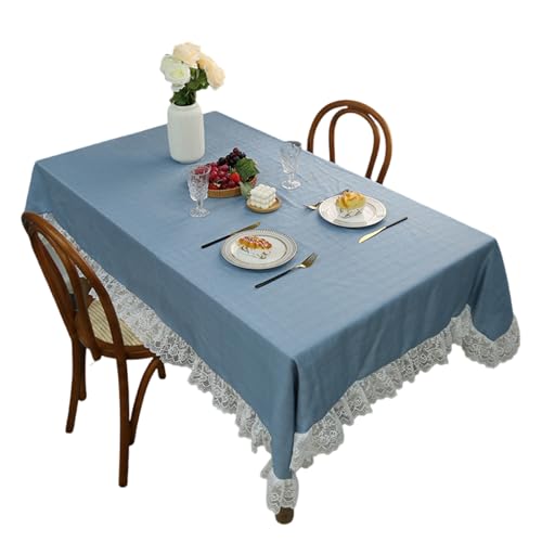 Dekorative Tischdecke mit Blumenmuster, schnell trocknend, maschinenwaschbar, passend für die meisten Tische, Heimdekoration, Festival, Dinner-Party, Tischdecke von DOSERTY