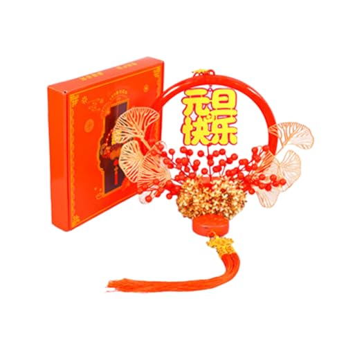 Dekorativer farbenfroher Anhänger zum Aufhängen, leuchtender Kranz, Dekoration für ein frohes neues Jahr, Partyzubehör, Festival, Ornament, chinesisches Neujahrsdekoration Dekorativer farbenfroher Anhänger zum Aufhängen, leuchtender Kranz, Dekoration für ein frohes neues Jahr, Partyzubehör, Festival, Ornament, chinesisches Neujahrsdekoration von DOSERTY