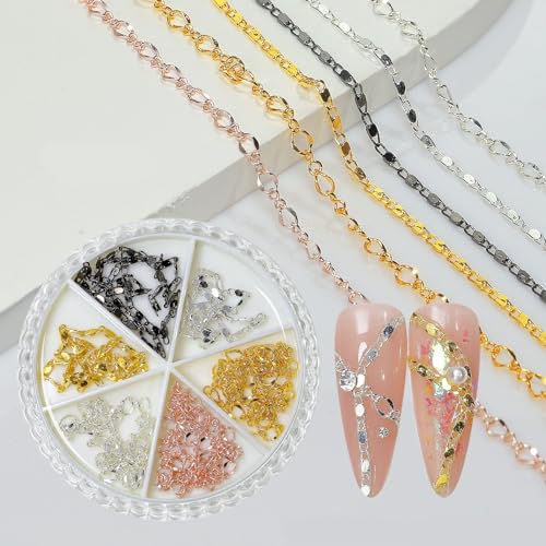 Elegante Nagelkette Modische 3D Nägel Kunstdekoration Nägel Für Frauen Und Mädchen Elegante Nagelkette Modische 3D Nägel Kunstdekoration Nägel Für Frauen Und Mädchen von DOSERTY