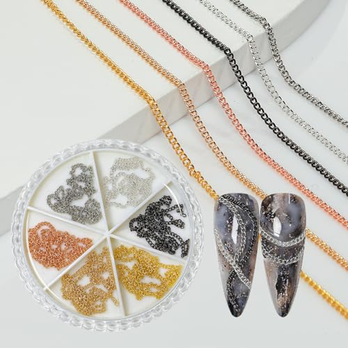 Elegante Nagelkette Modische 3D Nägel Kunstdekoration Nägel Für Frauen Und Mädchen Elegante Nagelkette Modische 3D Nägel Kunstdekoration Nägel Für Frauen Und Mädchen von DOSERTY