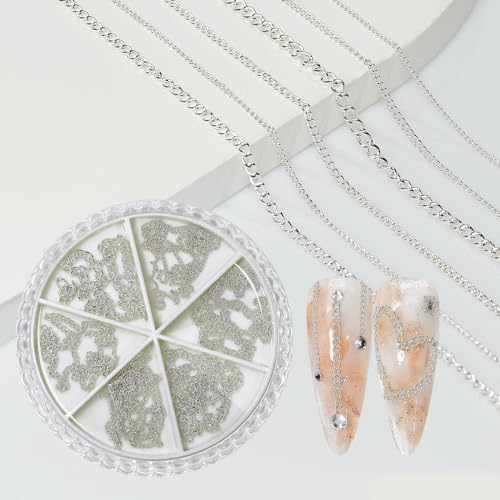 Elegante Nagelkette Modische 3D Nägel Kunstdekoration Nägel Für Frauen Und Mädchen Elegante Nagelkette Modische 3D Nägel Kunstdekoration Nägel Für Frauen Und Mädchen von DOSERTY