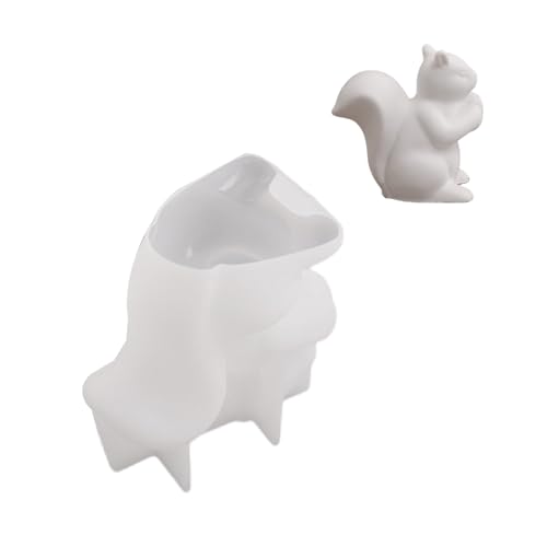 Flexible Silikon-Wachs-Bastelprojektform, verwendungsfreundlich, Eichhörnchen, Korbform für Harz und Gips, Kunstwerke, kreatives Handwerk von DOSERTY