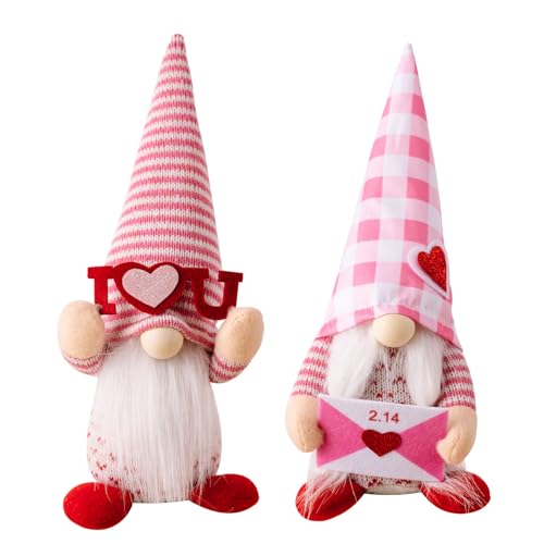 Handgefertigte Figur, vielseitig, Valentinstag, Zwerge, Ornament für Zuhause und Büro, schöne Feiertagsparty-Zubehör, festliche Dekoration Handgefertigte Figur, vielseitig, Valentinstag, Zwerge, Ornament für Zuhause und Büro, schöne Feiertagsparty-Zubehör, festliche Dekoration von DOSERTY