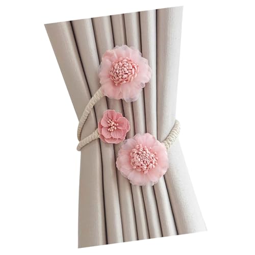Handgefertigter Vorhang-Raffhalter mit Blumenmuster, eleganter dekorativer Clip, Fenstervorhang, Raffhalter, Schnalle, Krawatte für Wohnzimmer und Schlafzimmer Handgefertigter Vorhang-Raffhalter mit Blumenmuster, eleganter dekorativer Clip, Fenstervorhang, Raffhalter, Schnalle, Krawatte für Wohnzimmer und Schlafzimmer von DOSERTY