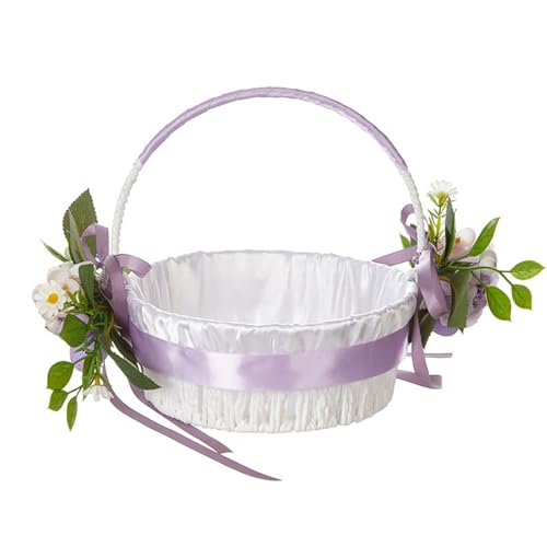 Künstlicher Blumenkorb für Hochzeiten und Jubiläen, perfekt für Bankette und Partyzubehör in zarter Art Künstlicher Blumenkorb für Hochzeiten und Jubiläen, perfekt für Bankette und Partyzubehör in zarter Art von DOSERTY