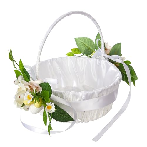 Künstlicher Blumenkorb für Hochzeiten und Jubiläen, perfekt für Bankette und Partyzubehör in zarter Art Künstlicher Blumenkorb für Hochzeiten und Jubiläen, perfekt für Bankette und Partyzubehör in zarter Art von DOSERTY