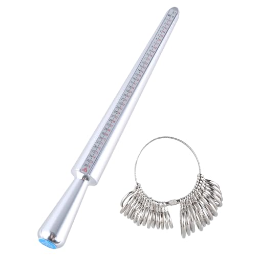 Messwerkzeug-Set mit Messdorn und Fingergrößenmessgerät für Schmuckherstellung, Werkzeug-Sets für Herren Messwerkzeug-Set mit Messdorn und Fingergrößenmessgerät für Schmuckherstellung, Werkzeug-Sets für Herren von DOSERTY